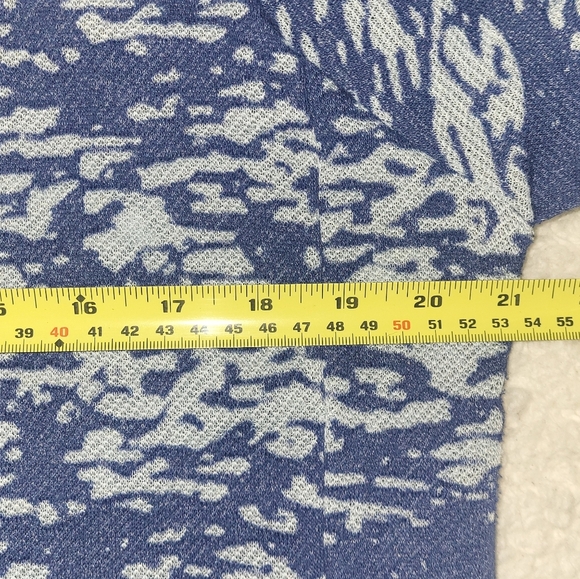 Neon Buddha Blue Patterned Dress Sustainable Eco Friendly Size Medium Bow - Picture 4 of 8